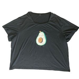FREE W/ Bundle Cute Avocado Graphic T Shirt Size 4XL